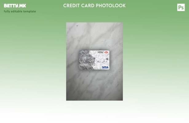 модерен стил Обединетото Кралство HSBC виза класичен шаблон за фотографски изгле